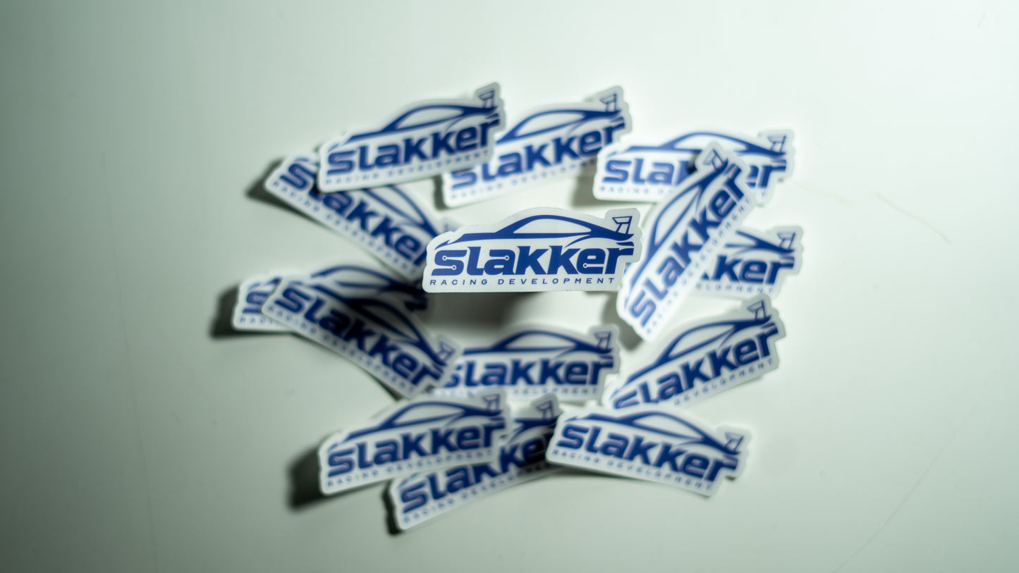 Slakker Racing Stickers | Small Vinyl Logo Decals