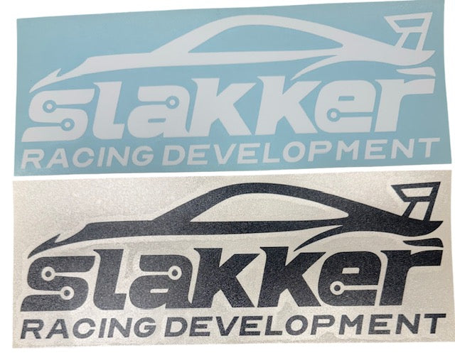 Slakker Racing Rectangle Sticker | Large Vinyl Logo Decal